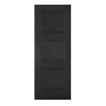 Black Antwerp Solid Internal Fire Door 